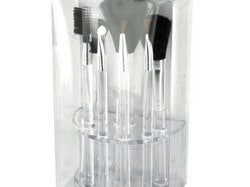 Clear Cosmetic Brush Set in Organizer ( Case of 4 )