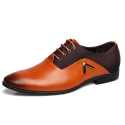 US Size 6.5-10.5 Men Business Shoes Leather Comfortable Pointed Toe Casual Soft Leather Shoes