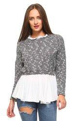 Women’s Double Layer Knitted Sweater
