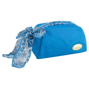 Jacki Design Summer Bliss Makeup Cosmetic Pouch Bag Blue