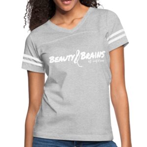 Womens T-Shirts, Beauty And Brains Et Cetera Vintage Sport Shirt