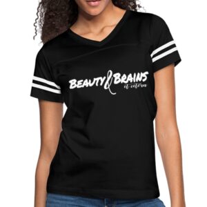 Womens T-Shirts, Beauty And Brains Et Cetera Vintage Sport Shirt