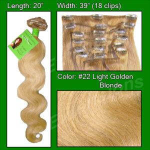 #22 Medium Blonde – 20 inch Body Wave