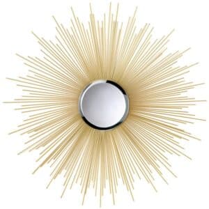 32-inch Golden Sunburst Wall Mirror
