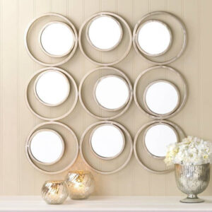 Modern Circles Wall Mirror Decor