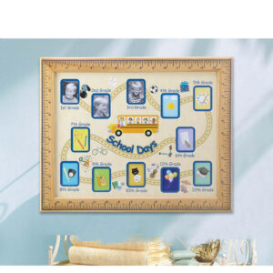 School Days  Picture Frame with Ruler Border