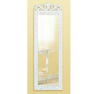 Romantic Scrolled Wood Wall Mirror