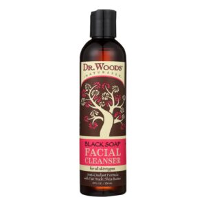 Dr. Woods Facial Cleanser Black Soap and Shea Butter – 8 fl oz