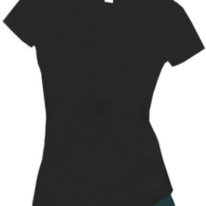 . Case of [12] Women’s Black Super Soft Spandex T-Shirt – Size X-Large .