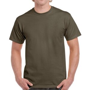 . Case of [12] Irregulars Gildan Men’s T-Shirt – Olive Green, XL .