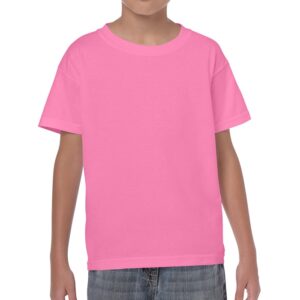 . Case of [12] Heavy Cotton Youth T-shirt – Azalea – Medium .