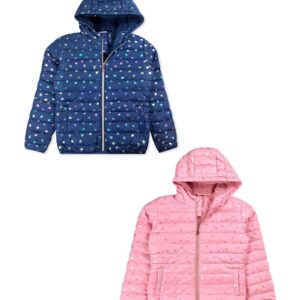 . Case of [24] Little Girls’ Sherpa Lined Jackets – Solid Colors, 4-6X .