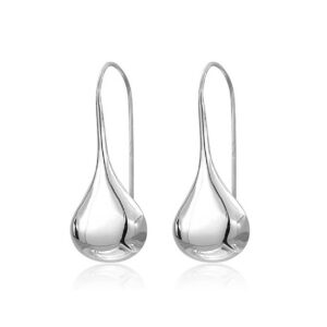 Intensity Tear Drop Hook Earrings Solid 925 Sterling Silver