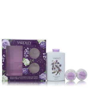 English Lavender by Yardley London Gift Set — 7 oz Perfumed Talc + 2-3.5 oz Soap (Women)