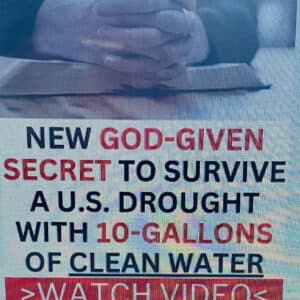 Secret To Survive A U.S. Drought With 10 Gallons Of Clean Water