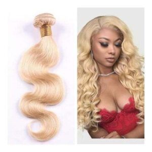 1 Bundle 613 Blonde Hair Body Wave Virgin Human Hair Weft/ Extensions